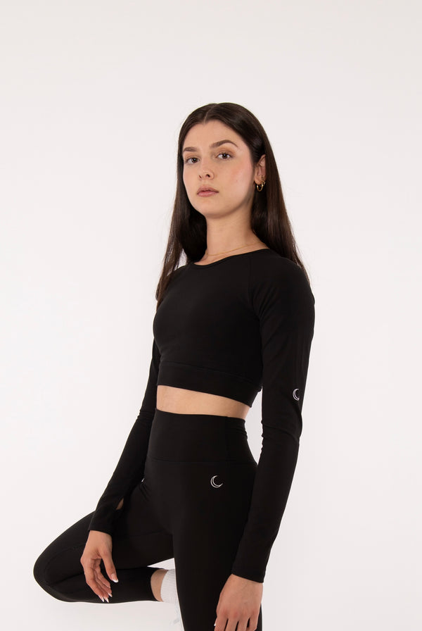 Long sleeve crop top